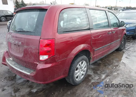 2014 Dodge Grand Caravan American Value Pkg из США, поврежденный, VIN 2C4RDGBGXER420859